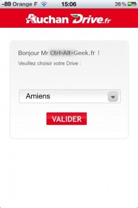 application auchan drive choix magasin