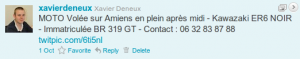 annonce twitter